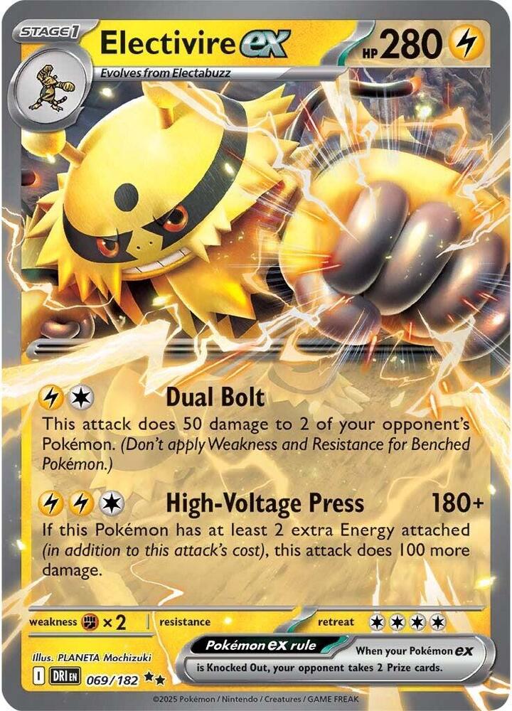 Electivire ex - 069/182 - Double Rare